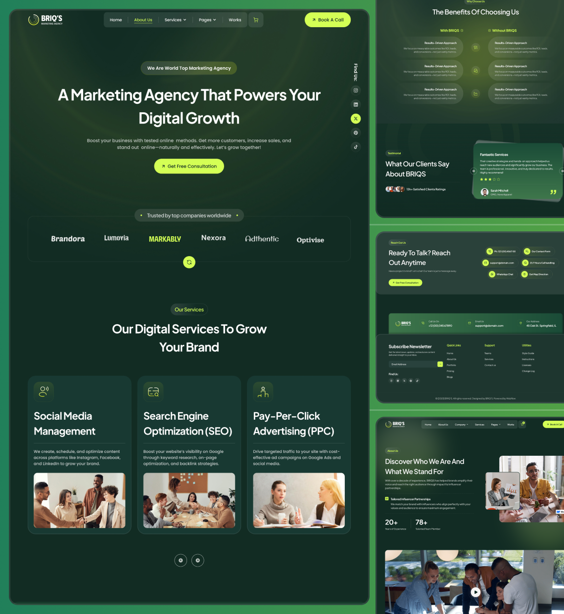 Briqs – Professional Services Website Template