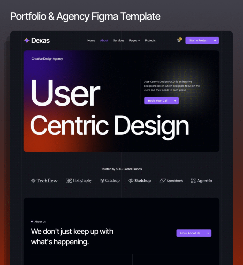 Dexas – Portfolio & Agency Figma Template