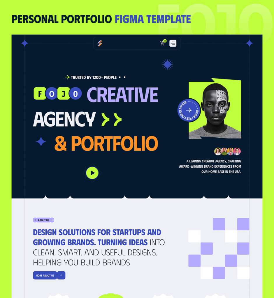 Fojo – Portfolio & Agency Figma Template