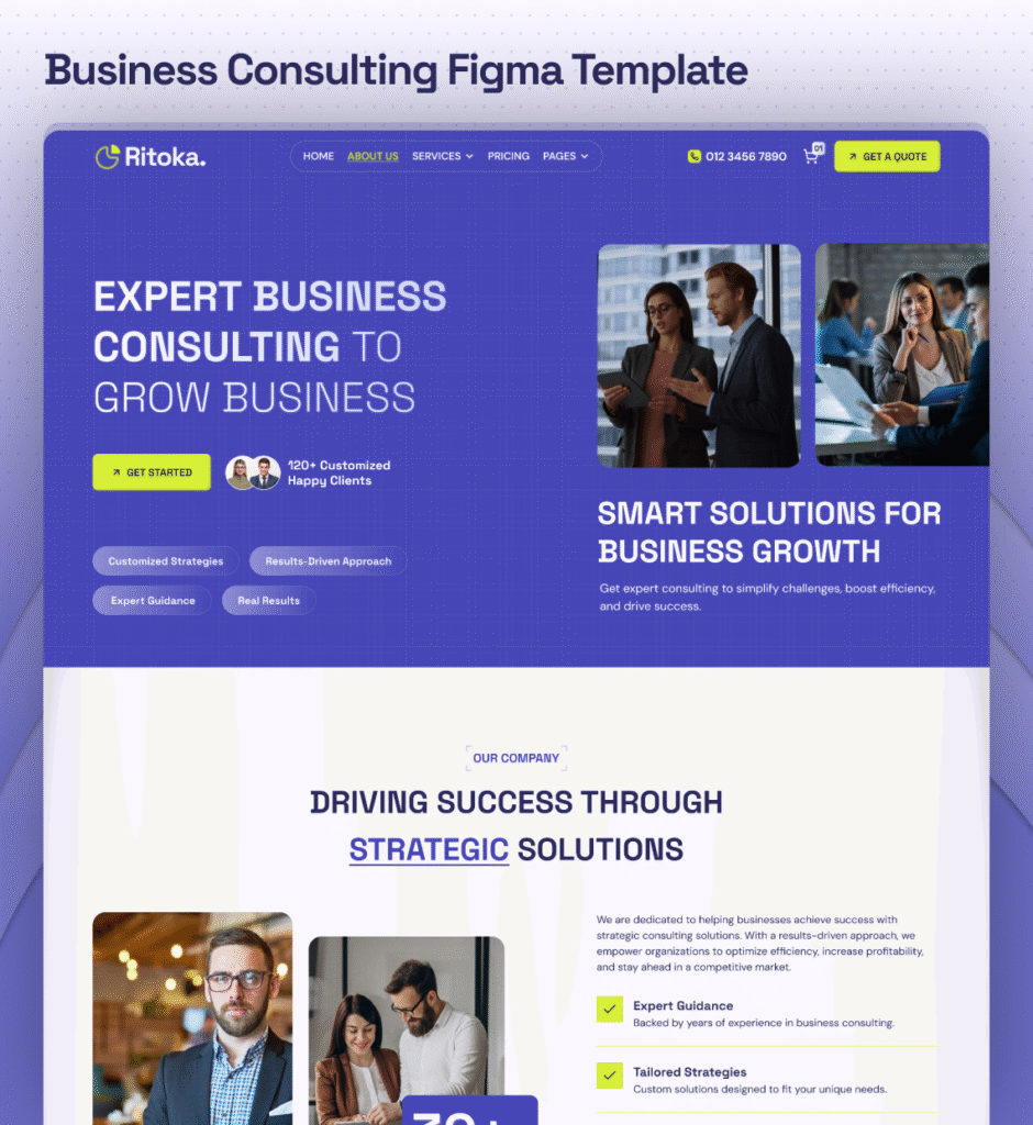 Ritoka – Business Consulting Figma Template