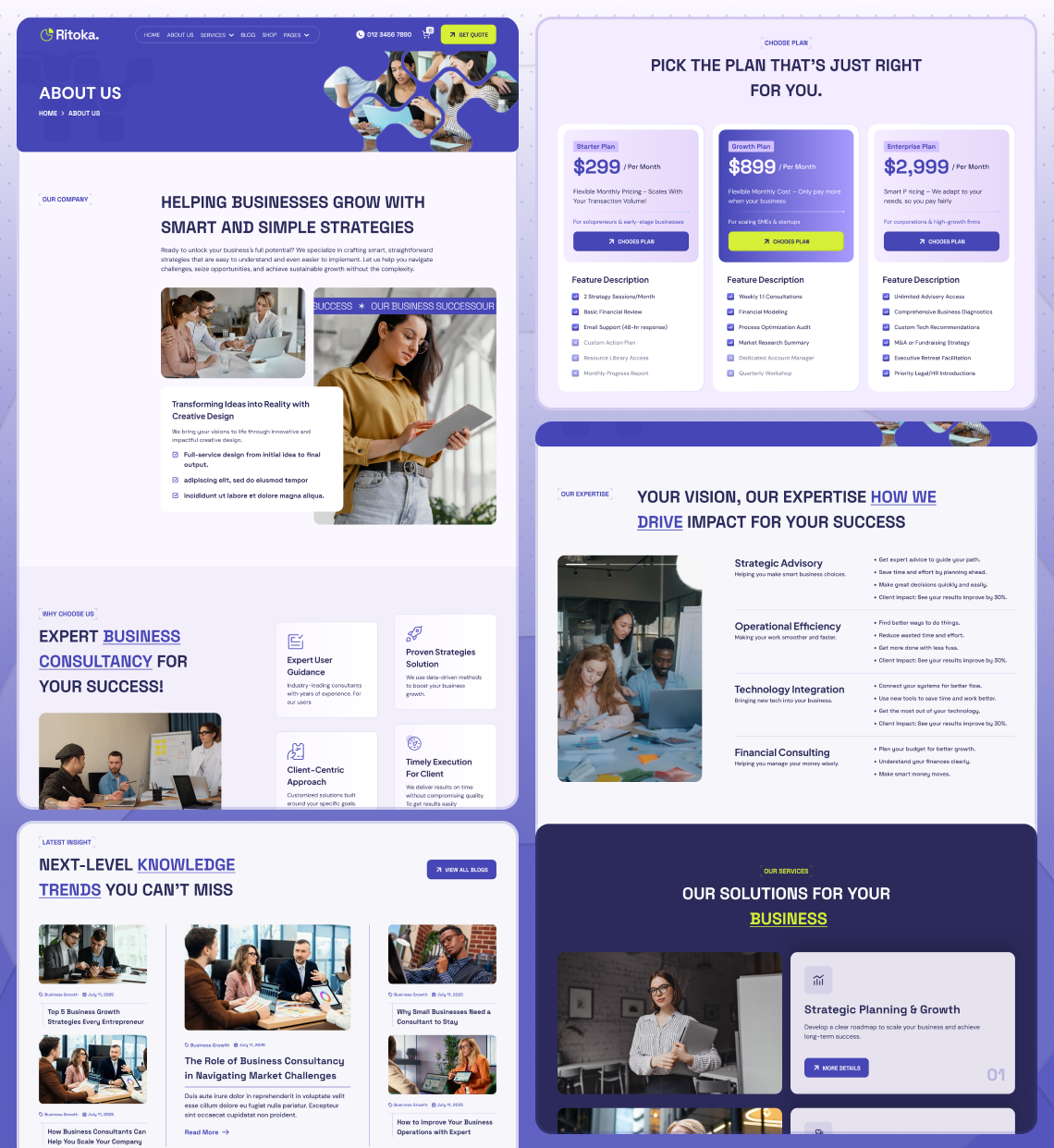 Ritoka – Business Consulting Figma Template