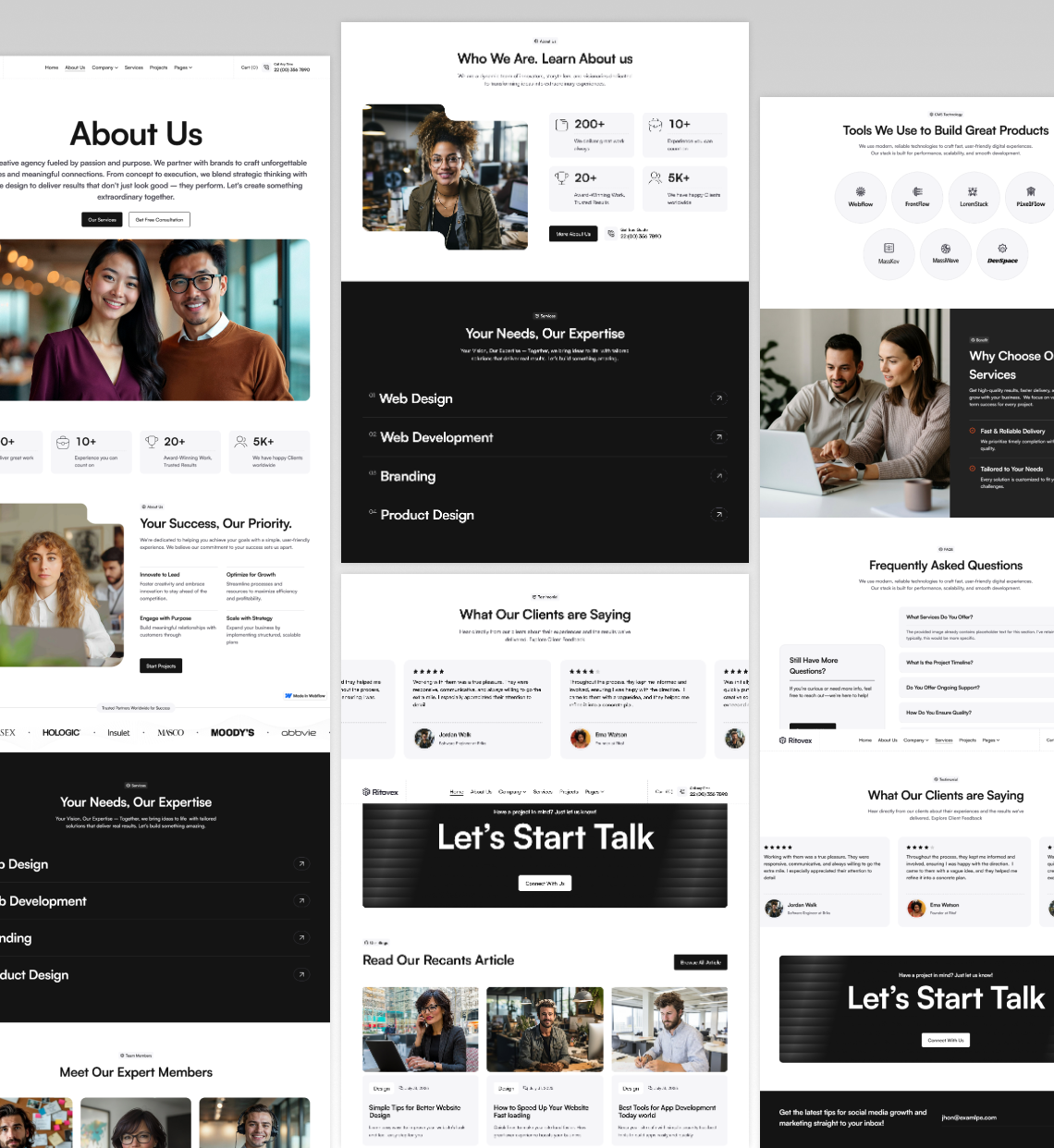 Ritovex – Portfolio & Agency Figma Template