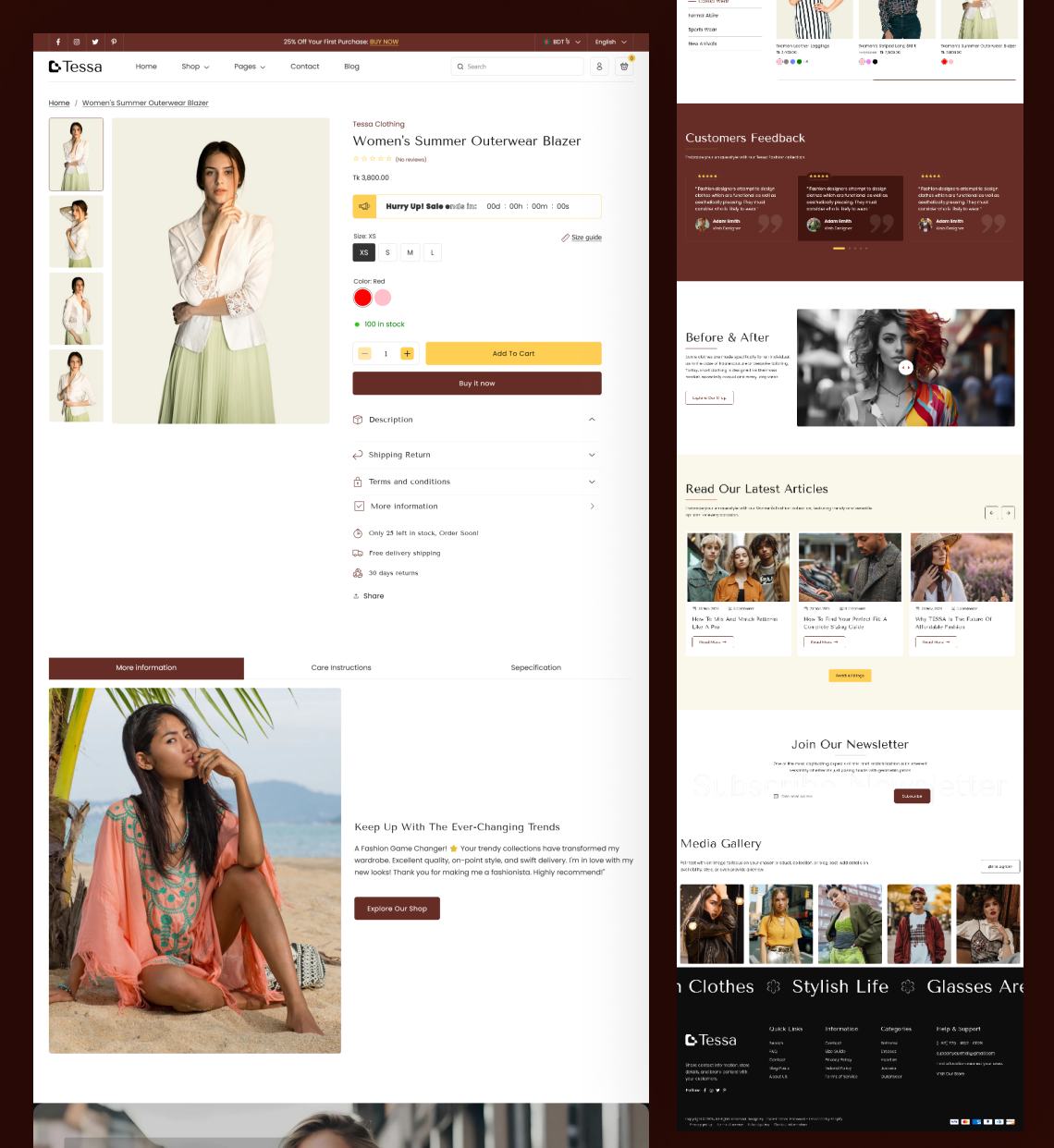 Tessa – Fashion Shopify Theme